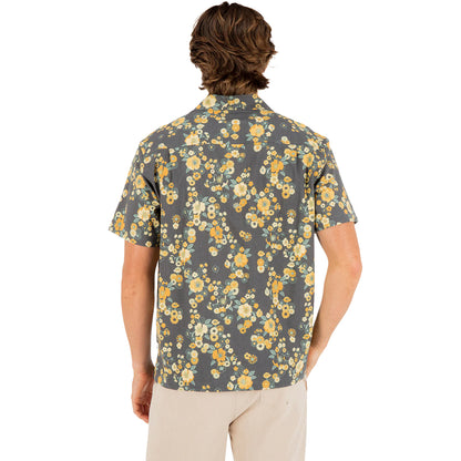 Hurley Dogpatch Camp short sleeve Tops in Black Color