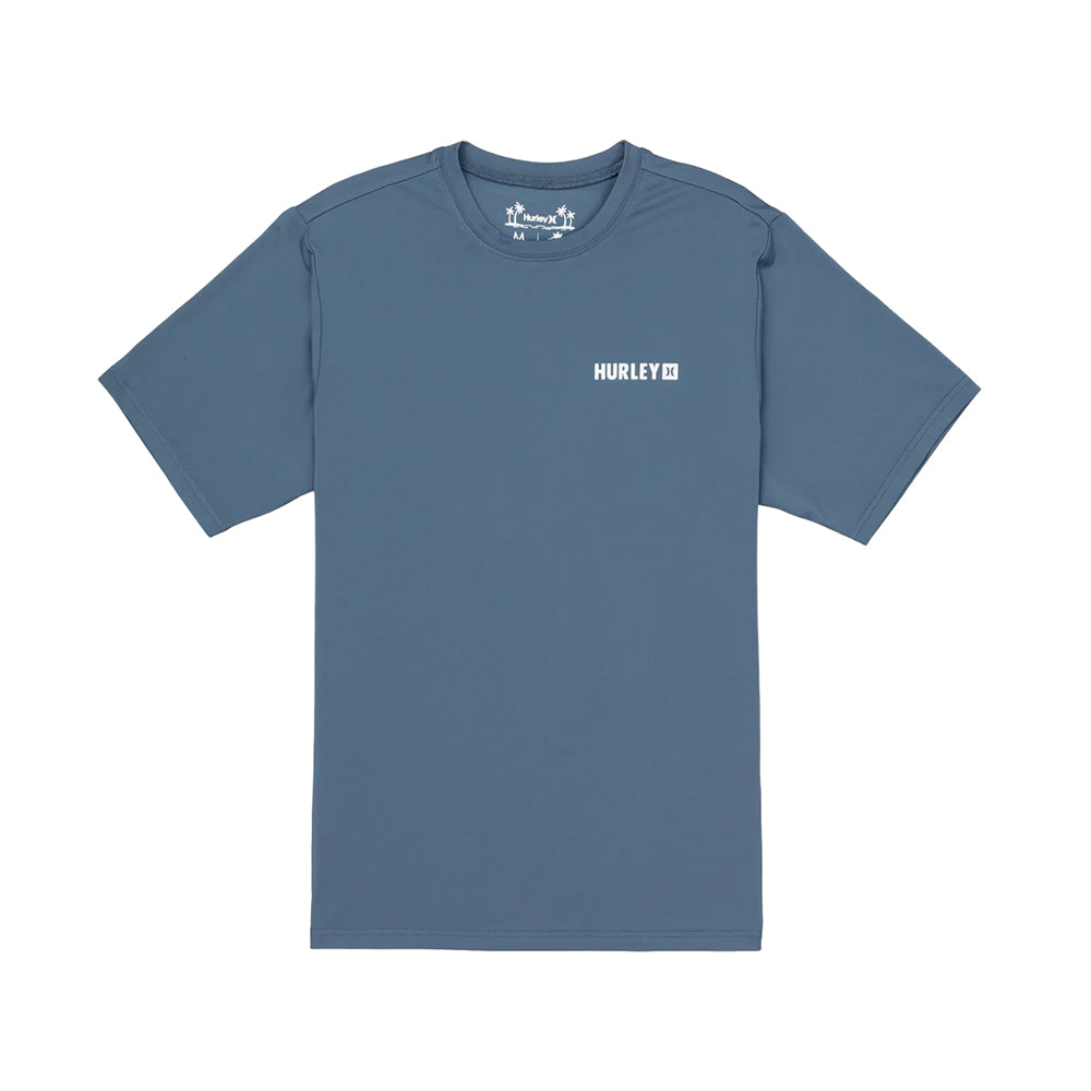 Hurley Hybrid UPF short sleeve Tops in Green Color
