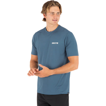 Hurley Hybrid UPF short sleeve Tops in Green Color