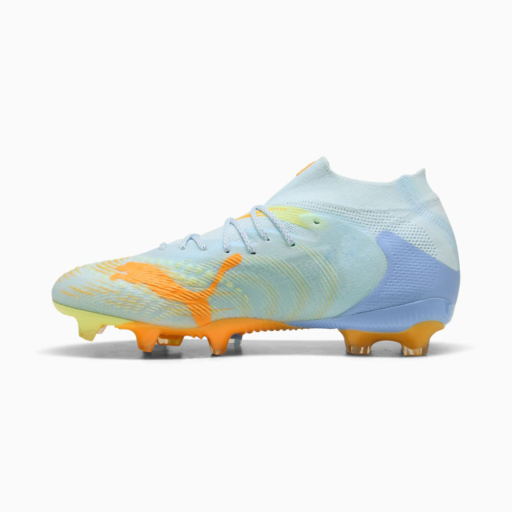 Puma Future 9 Mtch FG/AG Ltup Softball Cleats in Yellow Color