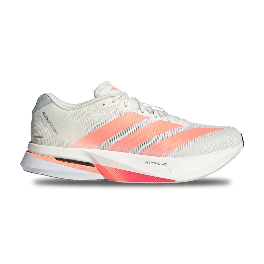 Adidas M Adizero Boston 13 Running Shoes in White Color