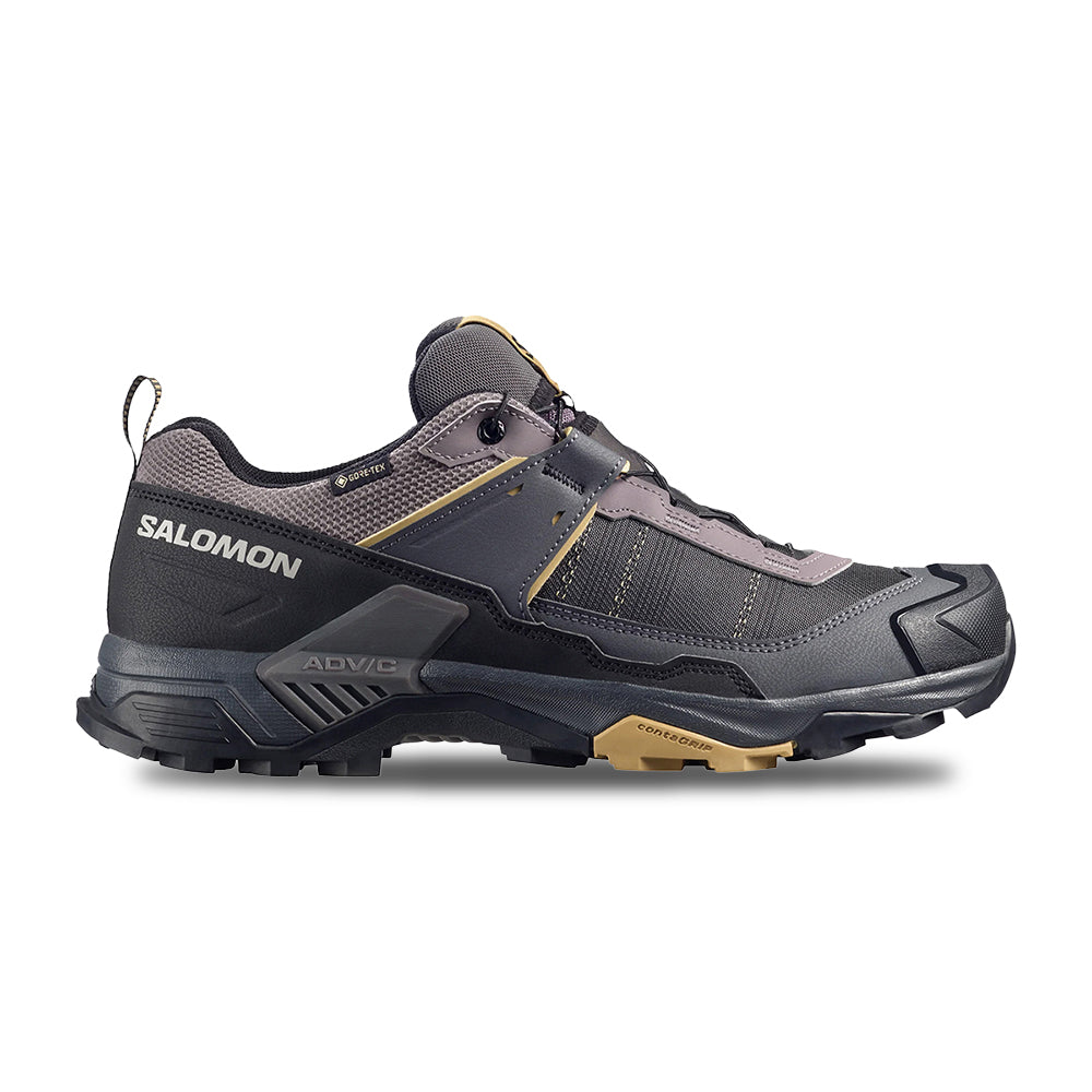 Salomon X Ultra 5 GORE-Tex Trail Running Shoes in Grey Color
