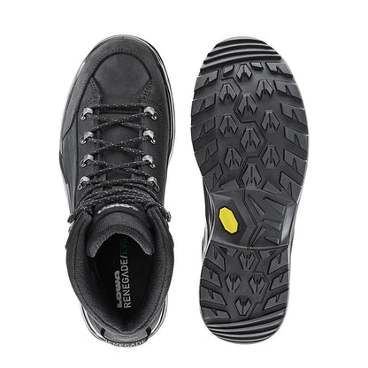Lowa Renegade Evo GORE-Tex Mid Nrrw Boots in Black Color
