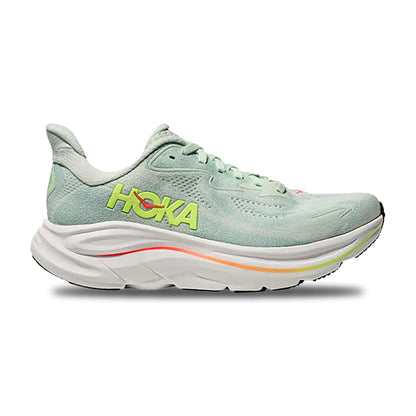 Hoka W Clifton 10 Running Shoes in Green Color