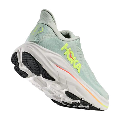 Hoka W Clifton 10 Running Shoes in Green Color