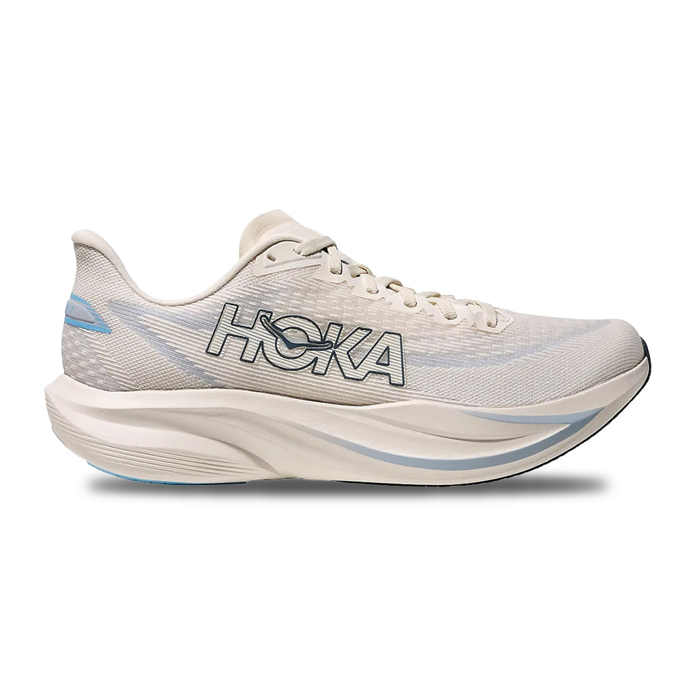 Hoka M Mach 7 Running Shoes in White Color