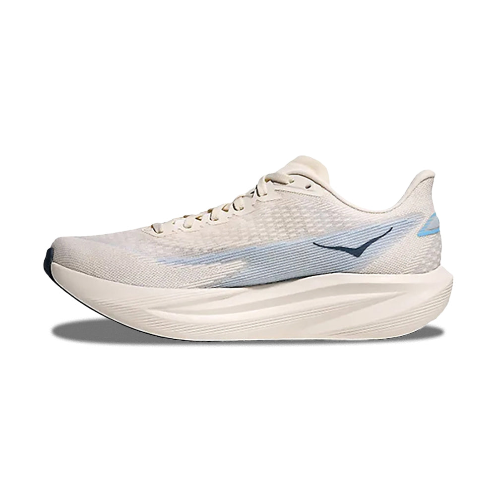 Hoka M Mach 7 Running Shoes in White Color