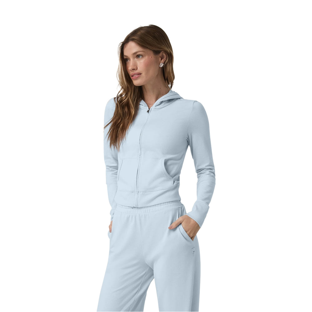 Vuori Halo Mini Fz Hoodie Pullover in Blue Color