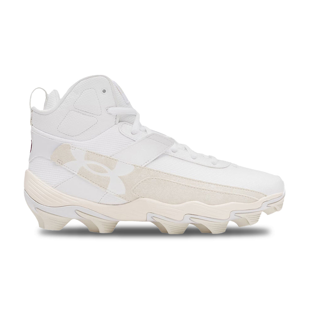 Under Armour Ua Harper 10 Rm Baseball Cleats in White Color