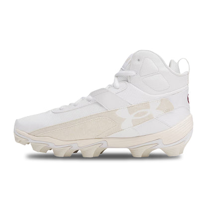 Under Armour Ua Harper 10 Rm Baseball Cleats in White Color