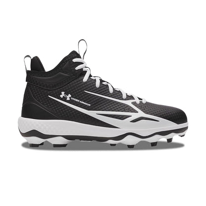 Under Armour Ua Spotlight Mid Baseball Cleats in Black Color