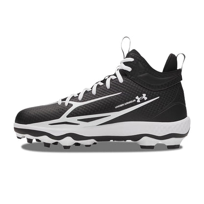 Under Armour Ua Spotlight Mid Baseball Cleats in Black Color