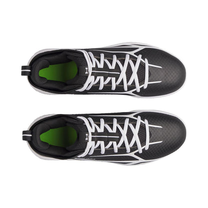 Under Armour Ua Spotlight Mid Baseball Cleats in Black Color
