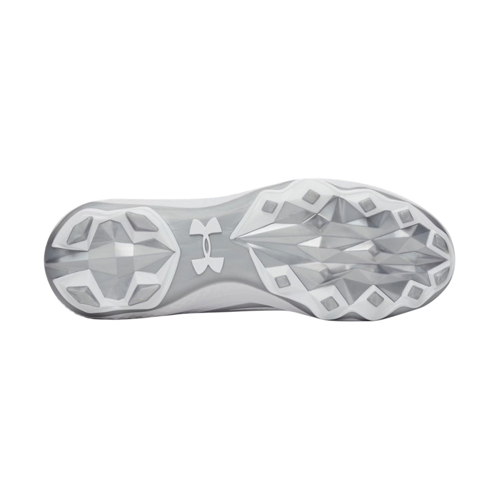 Under Armour Ua Spotlight Mid Baseball Cleats in White Color