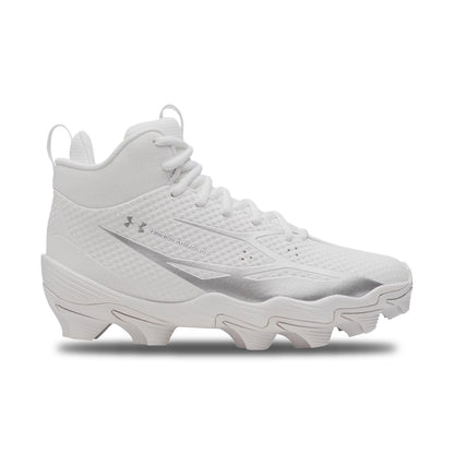 Under Armour Ua Spotlight Hammer Jr. Football Cleats in White Color