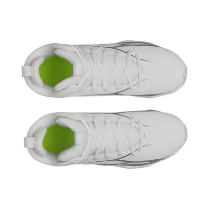 Under Armour Ua Spotlight Hammer Jr. Football Cleats in White Color