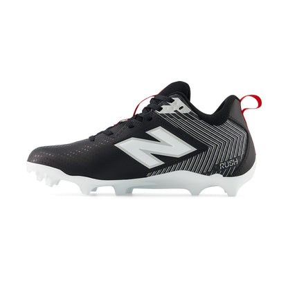 New Balance Rush V5 Mid Lacrosse Cleats in Black Color