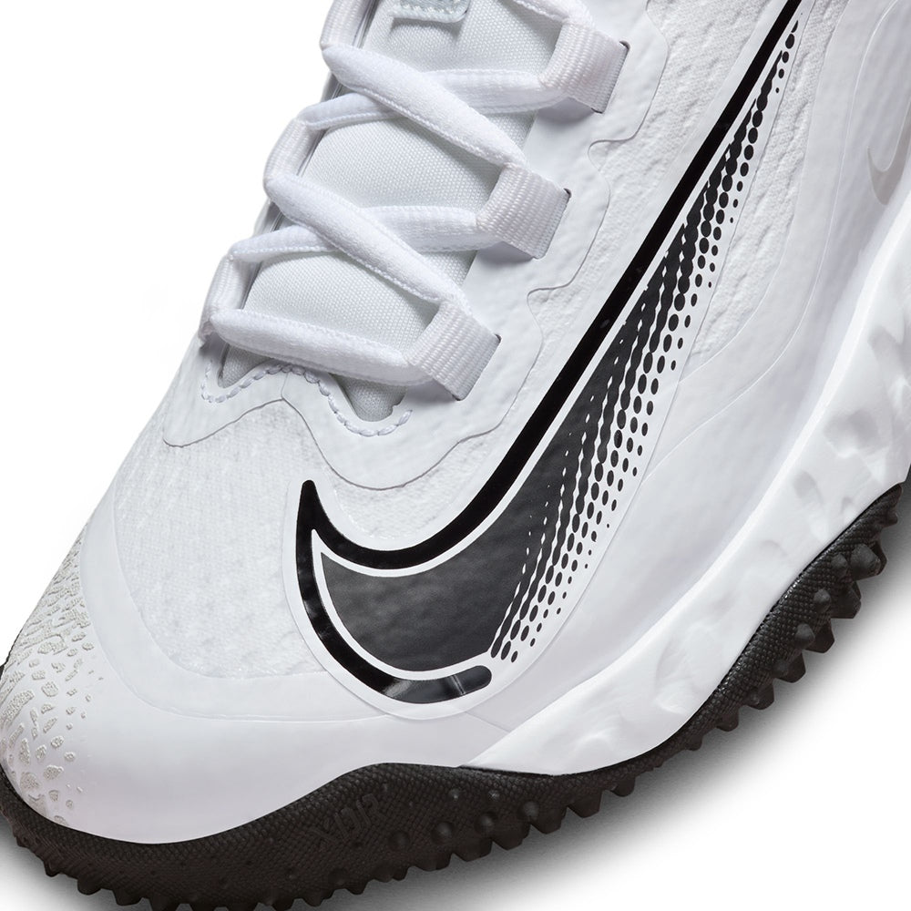 Nike Alpha Huarache elite 4 Trf Softball Cleats in White Color