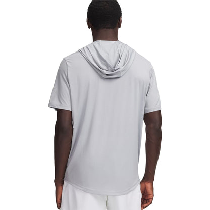 Under Armour Utlity Ltwt short sleeve Hoodie Tops in White Color