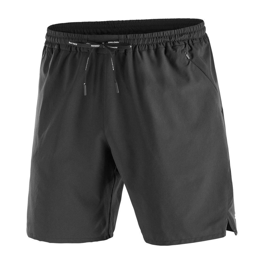 Salomon Mens Shkout Core Shorts - 5In | DEEP BLACK – Paragon Sports