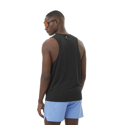 Salomon Shkout Core Tank M Tops in Black Color