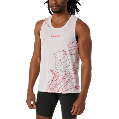 Salomon S/LAB Speed Singlet M Tops in Purple Color