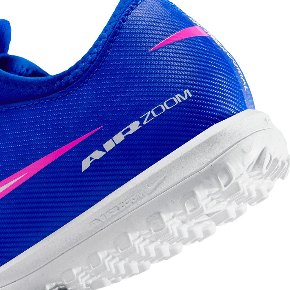 Nike Kids Zoom Vapor 16 academy TF Turf Cleats in Blue Color