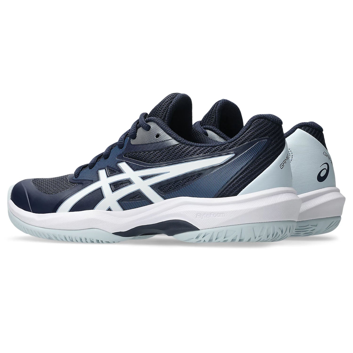 Asics Game FF Tennis Shoes in Blue Color