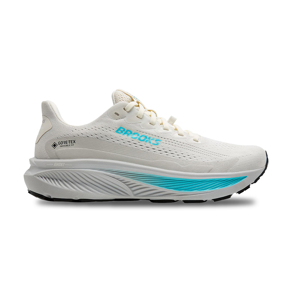 Brooks Ghost 17 GORE-Tex Running Shoes in White Color