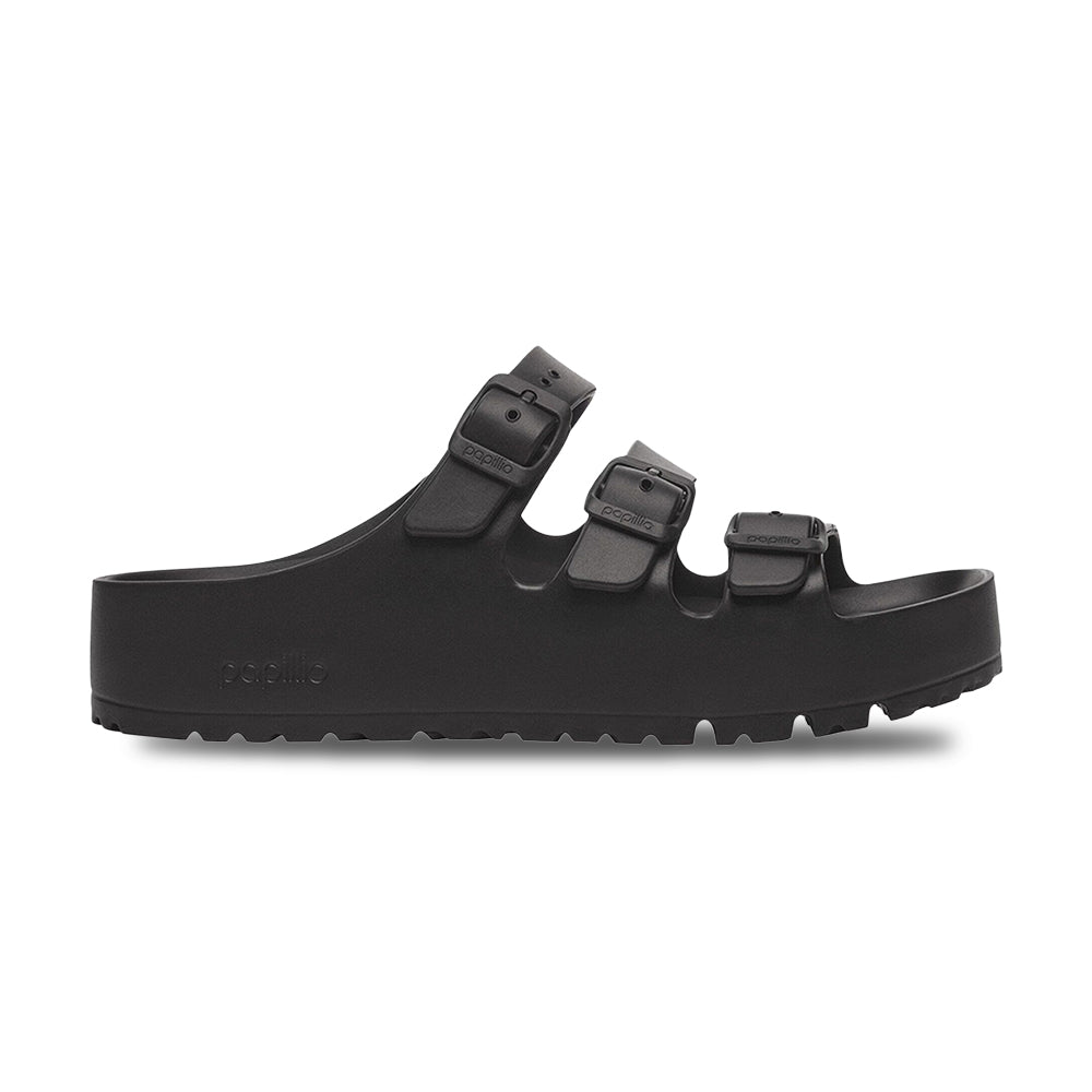 Birkenstock Florida III Platform Eva Slides in Black Color