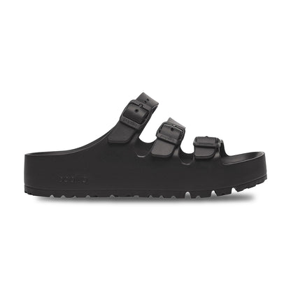 Birkenstock Florida III Platform Eva Slides in Black Color