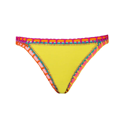 Pq Swim Crochet Bottom Swimsuits in Yellow Color