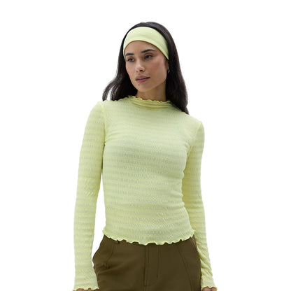 Halfdays Ynes Trail Long Sleave T Tops in Yellow Color