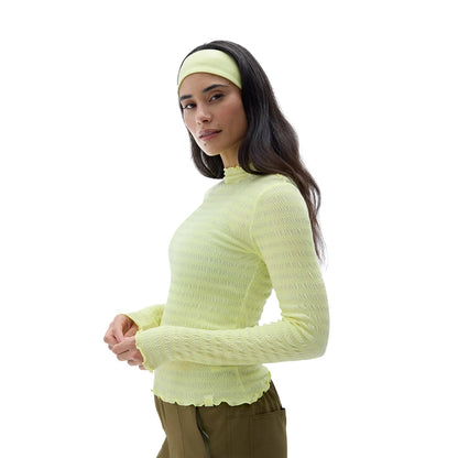 Halfdays Ynes Trail Long Sleave T Tops in Yellow Color