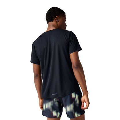 Brooks Dash Short Sleeve Tops in Black Color