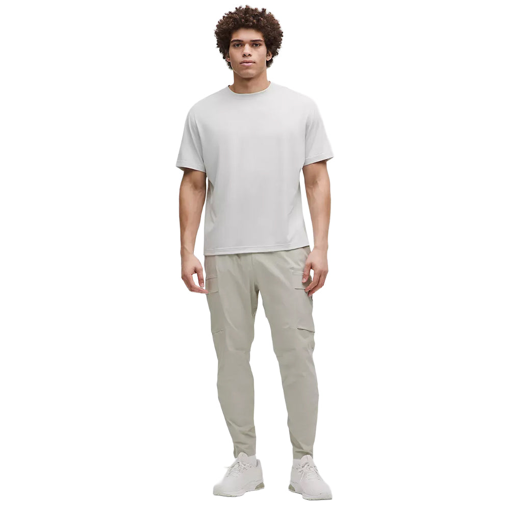 Lululemon Easyset Training short sleeve Shir Tops in Grey Color