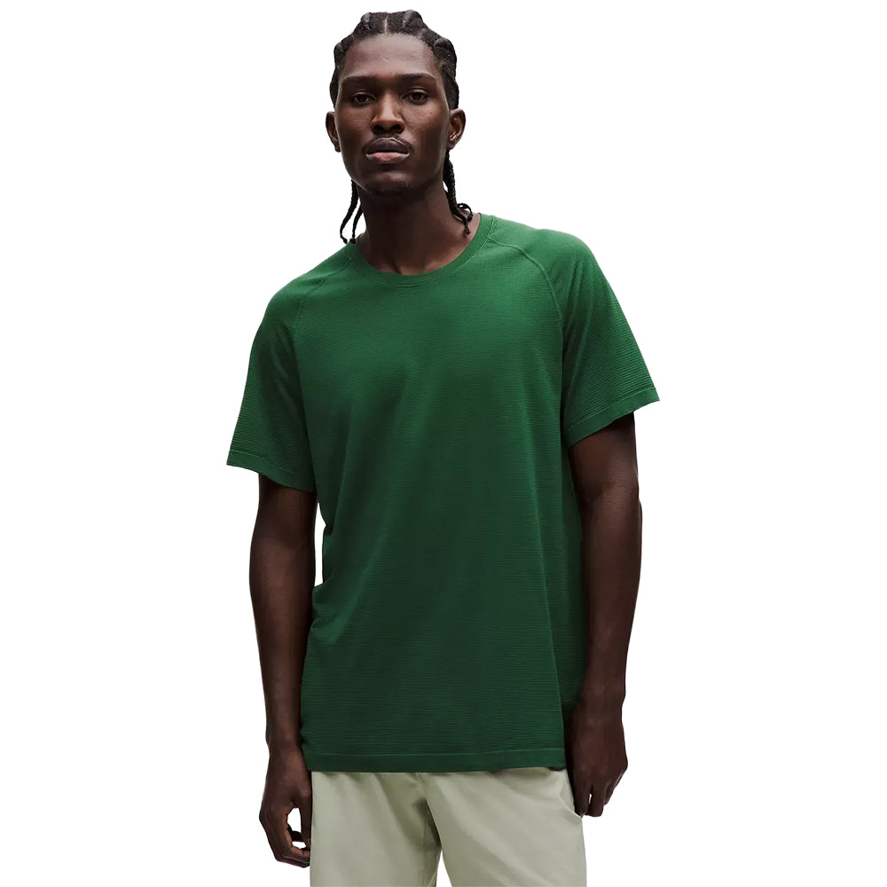 Lululemon Metal Vent Tech short sleeve Shirt Tops in Green Color