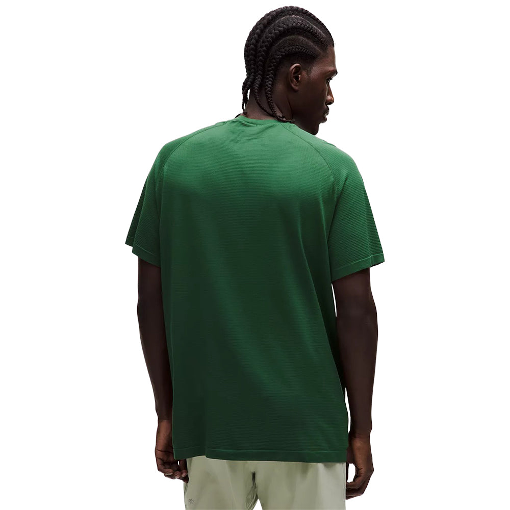 Lululemon Metal Vent Tech short sleeve Shirt Tops in Green Color