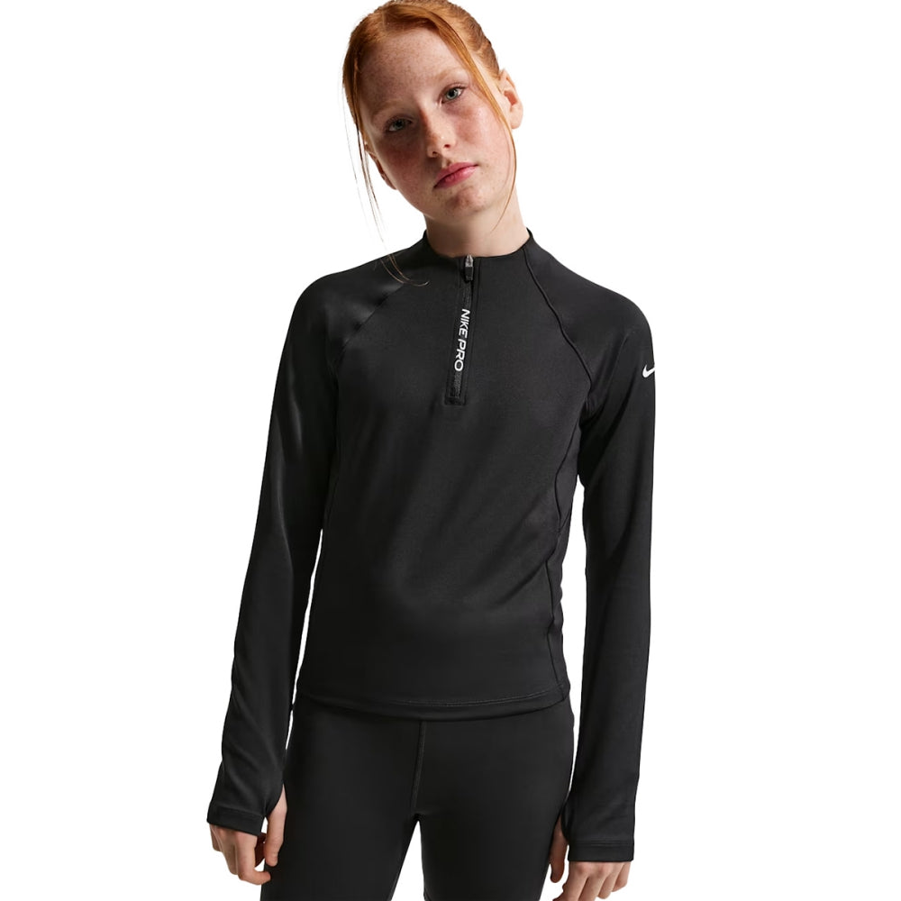 Nike Nike Pro 1/2 Zip Ls | 010-BLACK – Paragon Sports