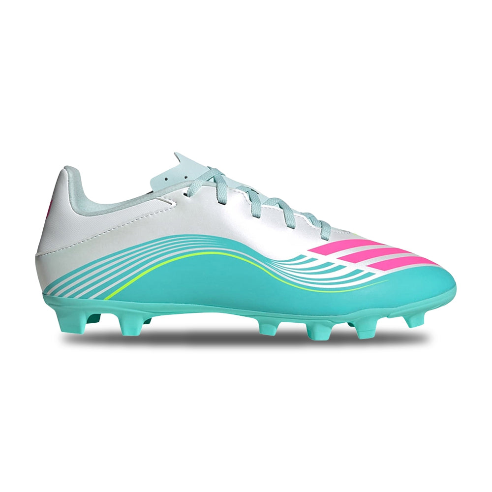 Adidas F50 Messi Club FG/MG Soccer Cleats in White Color