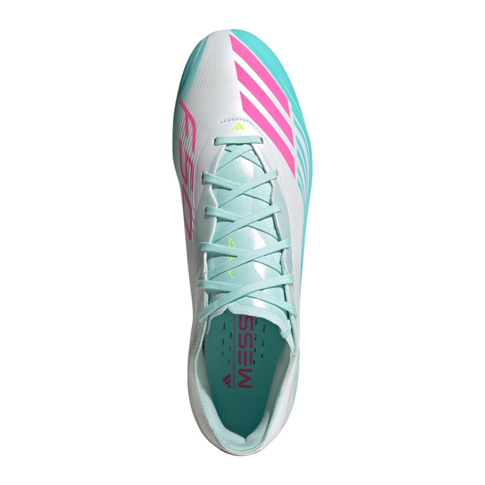 Adidas F50 Messi Pro FG Soccer Cleats in White Color
