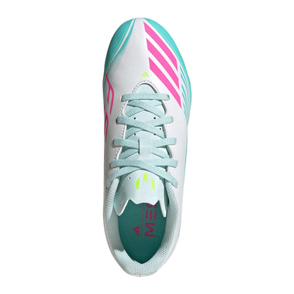 Adidas F50 Messi Club FG/MG Soccer Cleats in White Color