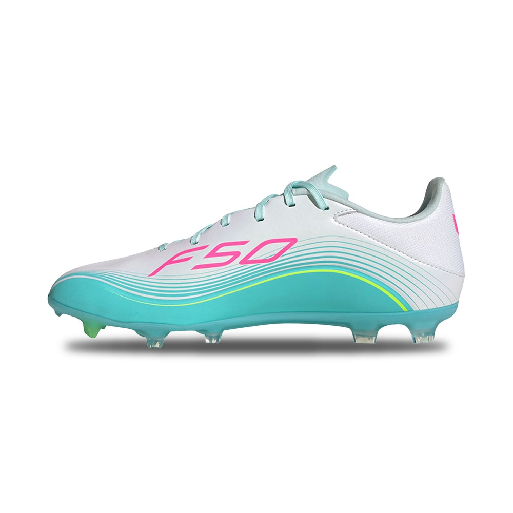 Adidas F50 Messi League FG/MG Soccer Cleats in White Color