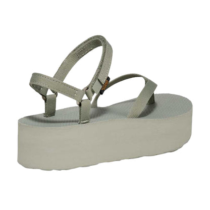 Teva W Flatform Sandal Slim Water Shoes in Green Color