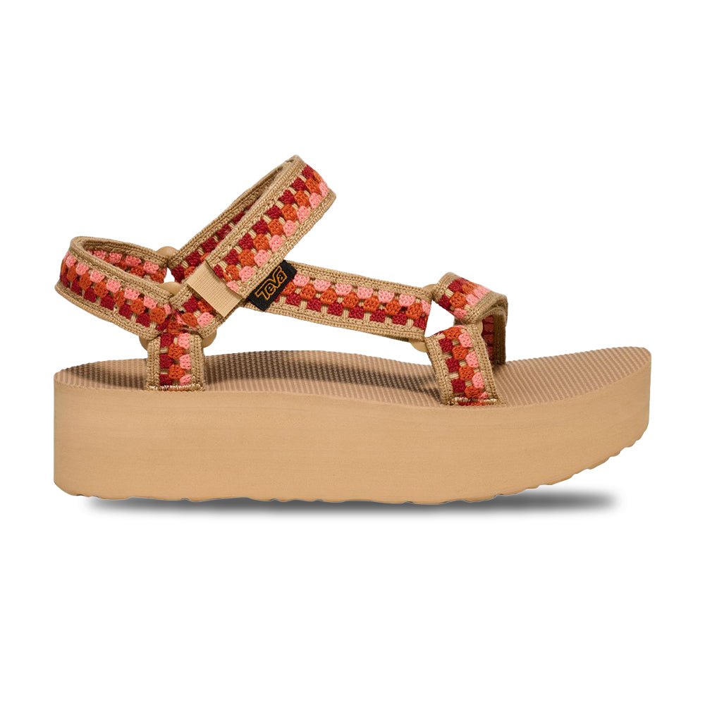 Teva W Flatform Universal Tes Water Shoes in Green Color