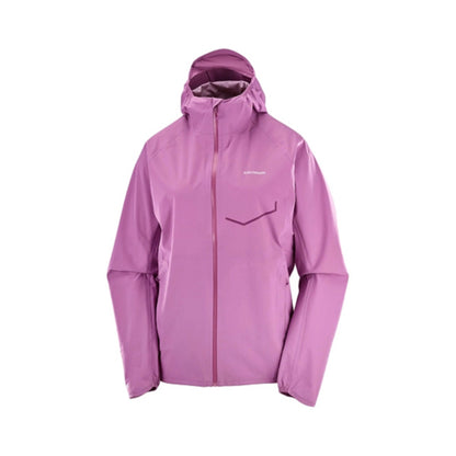 Salomon Bonatti Waterproof Jkt W Running Jackets in Purple Color