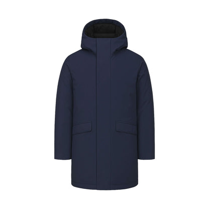 Quartz Co. Mens Champlain Parka City Coats in Blue Color
