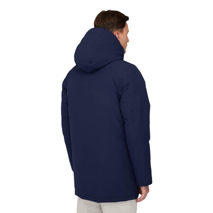 Quartz Co. Mens Champlain Parka City Coats in Blue Color