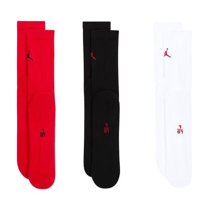 Nike Unisex Jordan 3Pk Everyday Crew Socks in Multi Color