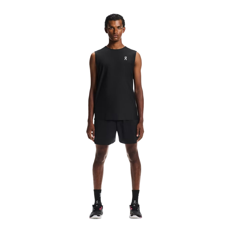 On Mens Court Tank 2 Tops in Black Color